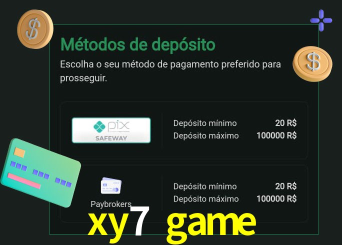 O cassino xy7 game oferece uma grande variedade de métodos de pagamento